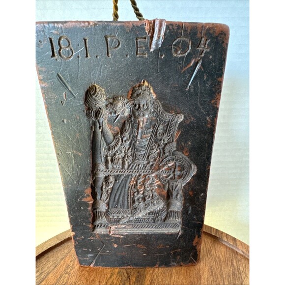 Antique German Wax Mold Cookie Mold 200+ Years Old Amazing